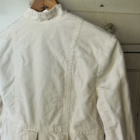 Elevenses for Anthropologie | Women’s winter white brushed cotton coat, size 6 - Picture 10 of 10